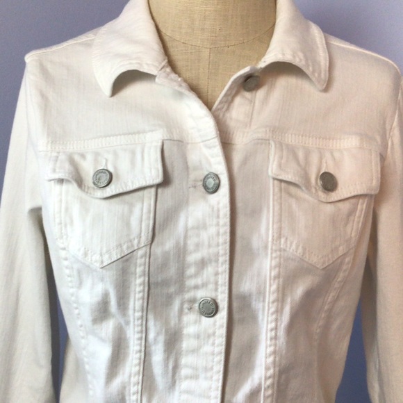 The Limited White Denim Jean Jacket - Picture 3 of 6